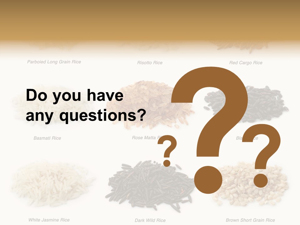 Rice Asia Pile PowerPoint Template