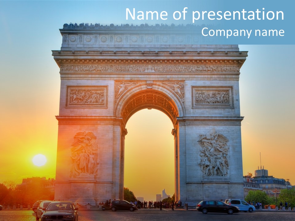 Champs Triumph Dusk PowerPoint Template