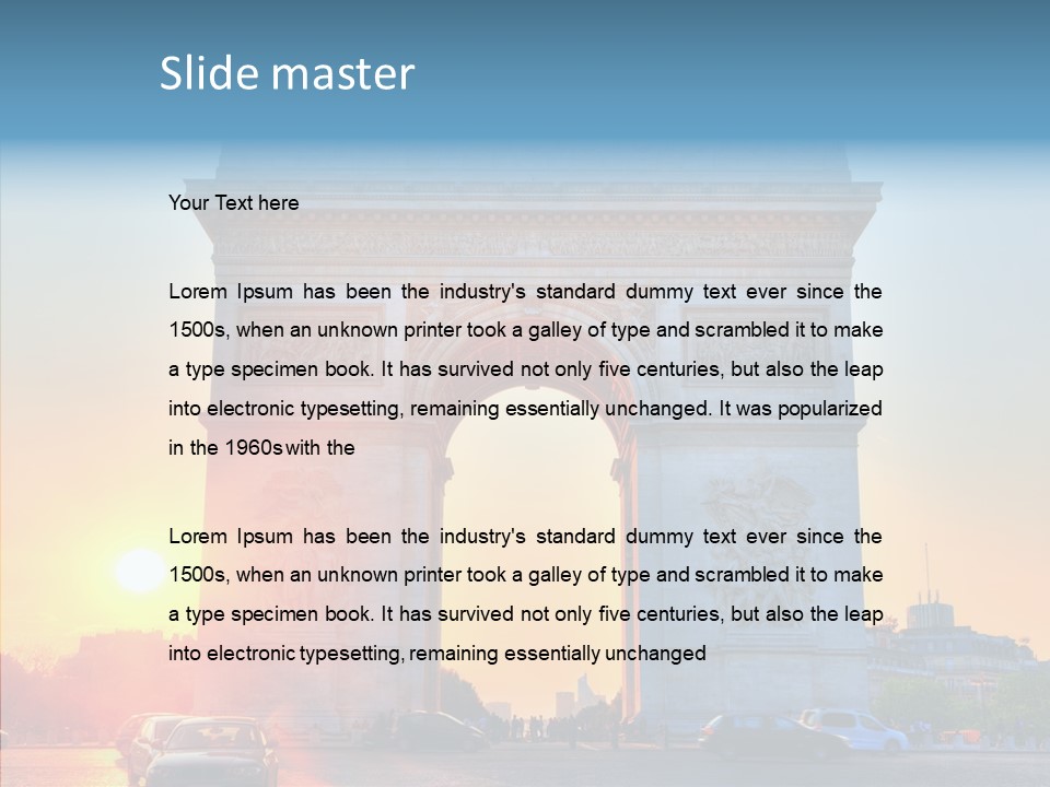 Champs Triumph Dusk PowerPoint Template