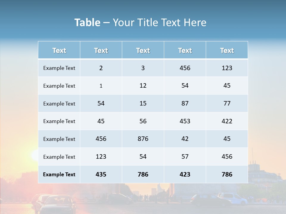 Champs Triumph Dusk PowerPoint Template