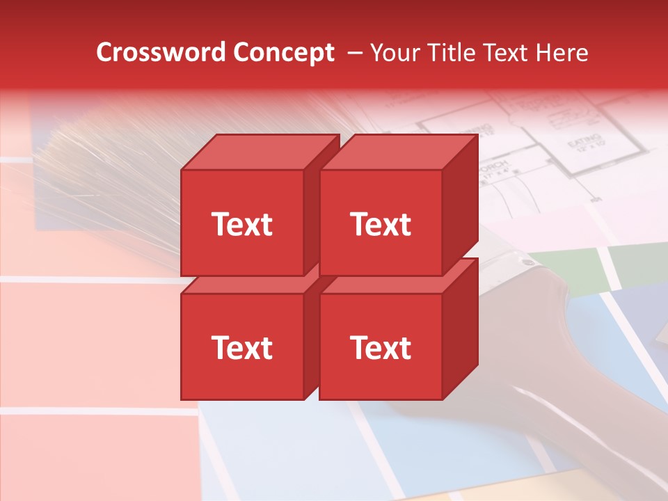 Construction Contractor Paintbrush PowerPoint Template
