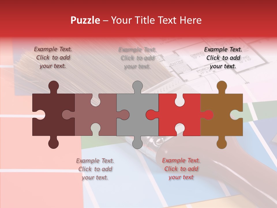 Construction Contractor Paintbrush PowerPoint Template