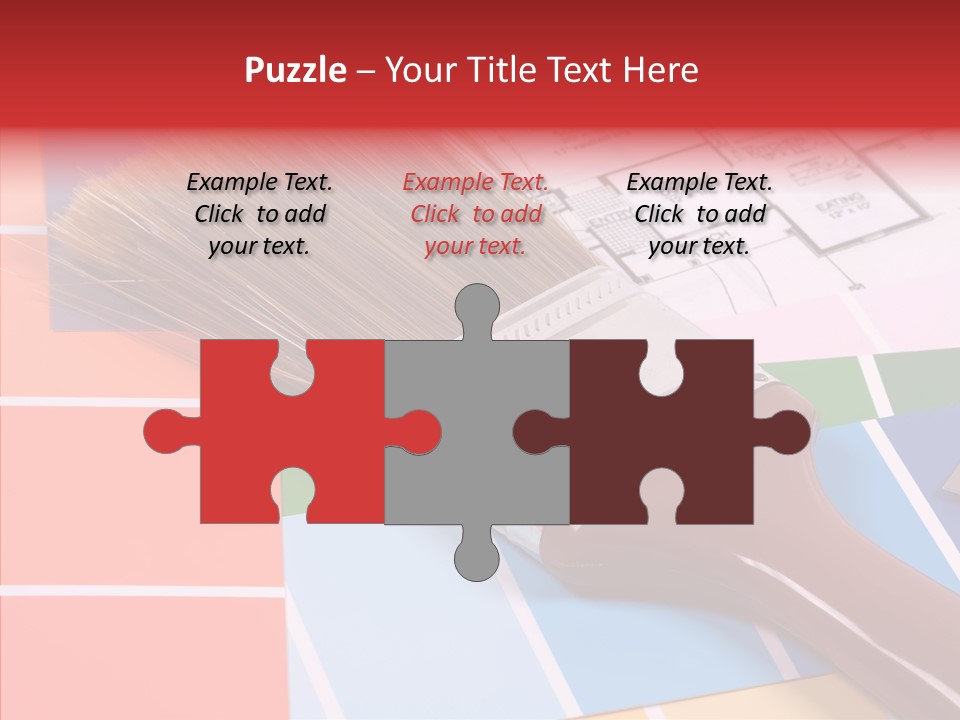 Construction Contractor Paintbrush PowerPoint Template