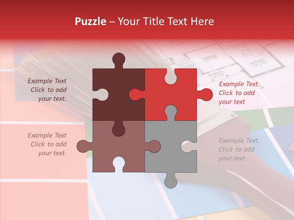 Construction Contractor Paintbrush PowerPoint Template