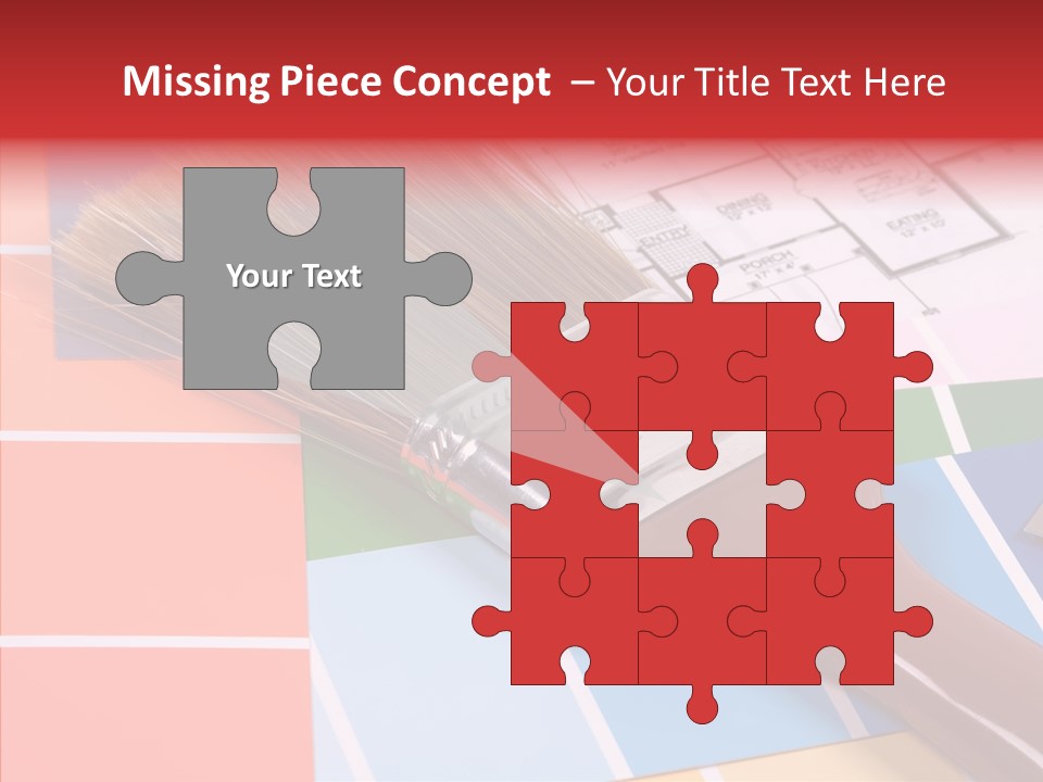 Construction Contractor Paintbrush PowerPoint Template