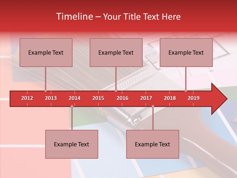 Construction Contractor Paintbrush PowerPoint Template