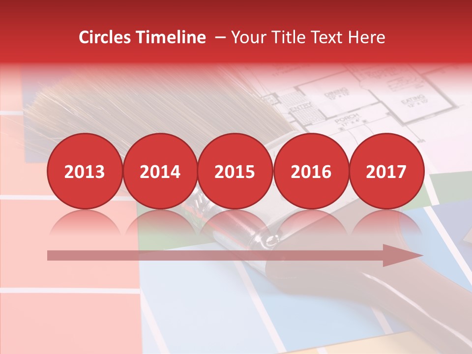 Construction Contractor Paintbrush PowerPoint Template