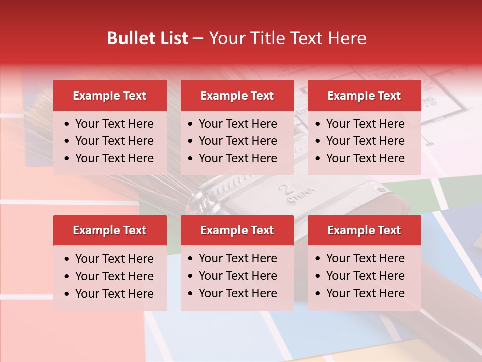 Construction Contractor Paintbrush PowerPoint Template