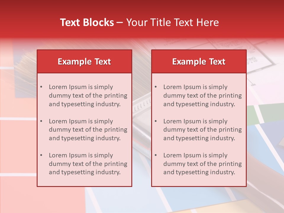 Construction Contractor Paintbrush PowerPoint Template