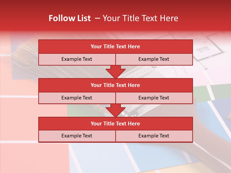 Construction Contractor Paintbrush PowerPoint Template