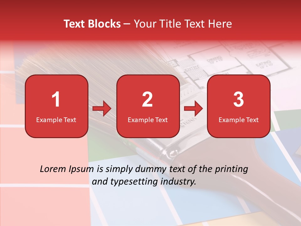 Construction Contractor Paintbrush PowerPoint Template