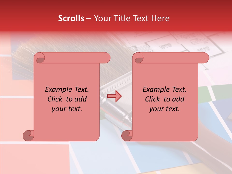 Construction Contractor Paintbrush PowerPoint Template