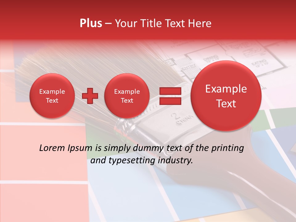 Construction Contractor Paintbrush PowerPoint Template