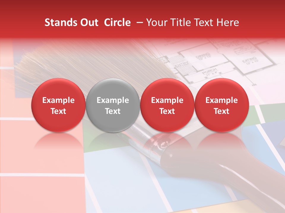 Construction Contractor Paintbrush PowerPoint Template