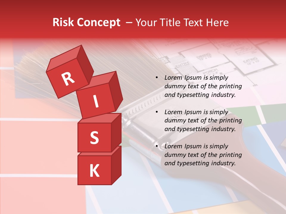 Construction Contractor Paintbrush PowerPoint Template