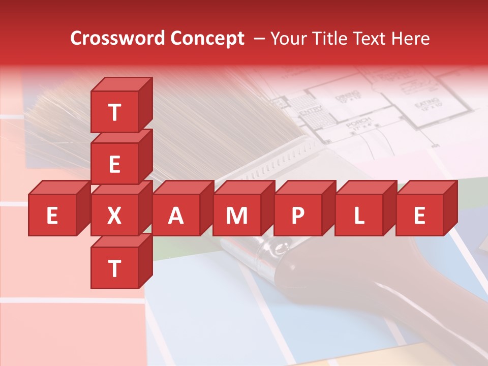 Construction Contractor Paintbrush PowerPoint Template