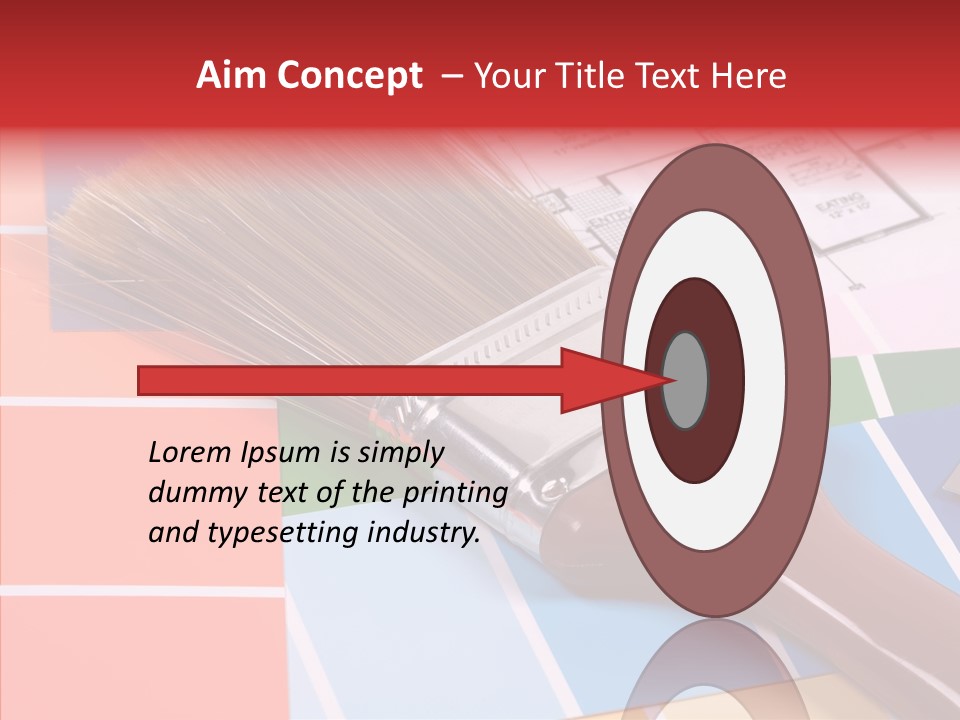 Construction Contractor Paintbrush PowerPoint Template