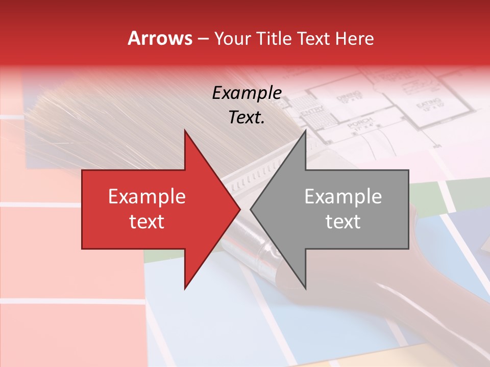 Construction Contractor Paintbrush PowerPoint Template