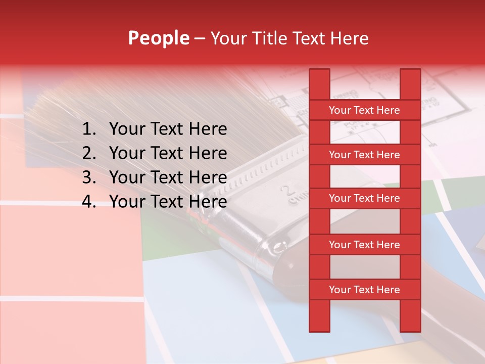 Construction Contractor Paintbrush PowerPoint Template