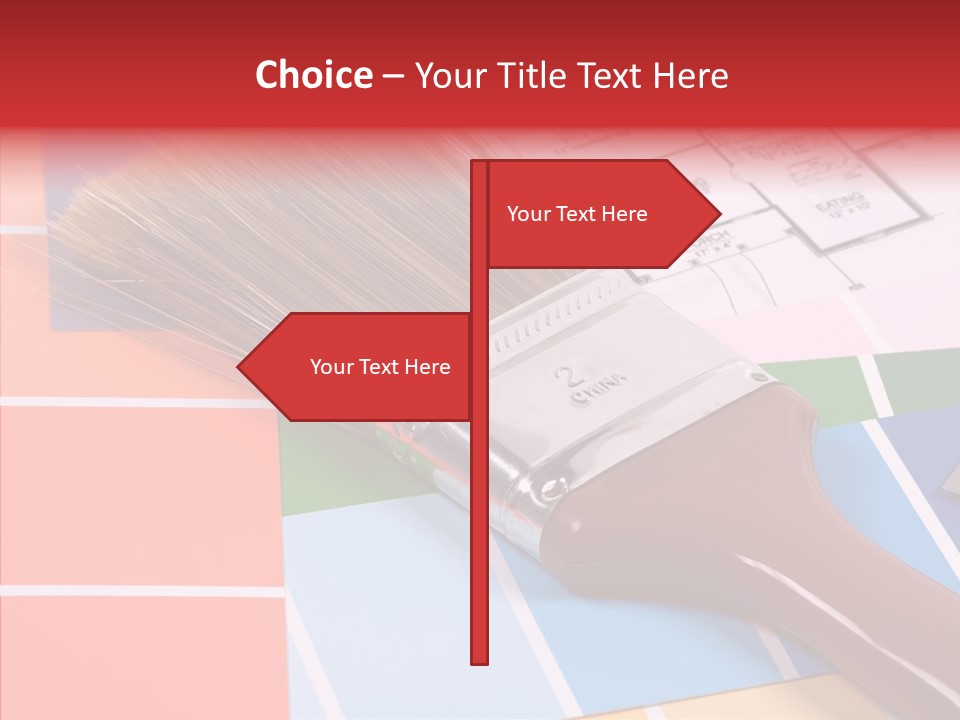 Construction Contractor Paintbrush PowerPoint Template