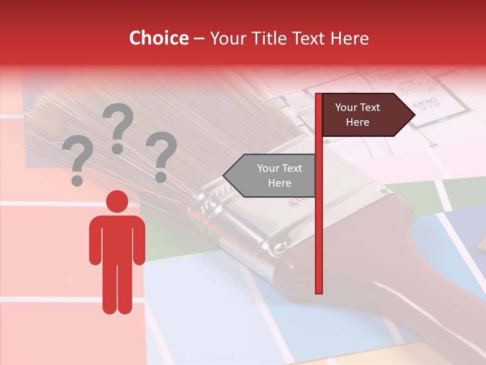 Construction Contractor Paintbrush PowerPoint Template