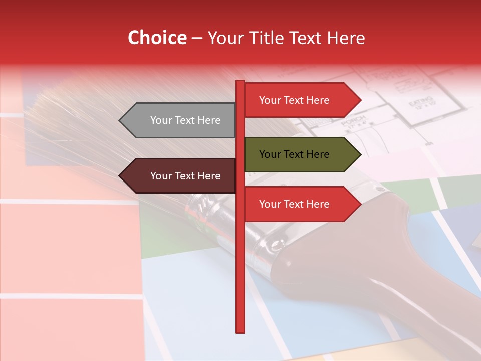 Construction Contractor Paintbrush PowerPoint Template