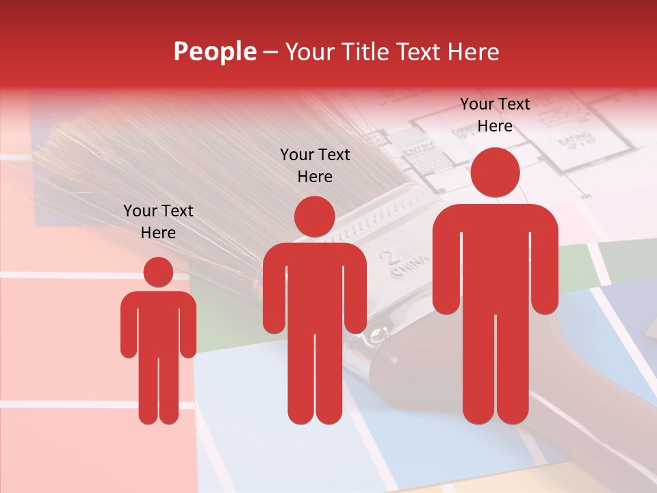 Construction Contractor Paintbrush PowerPoint Template