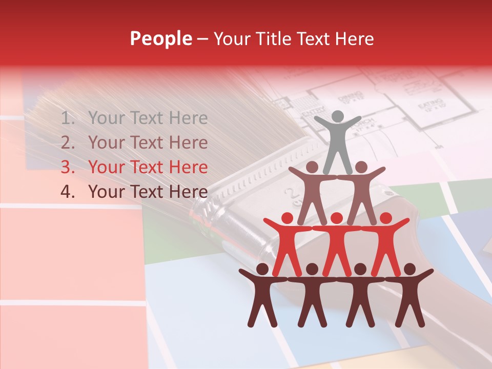 Construction Contractor Paintbrush PowerPoint Template