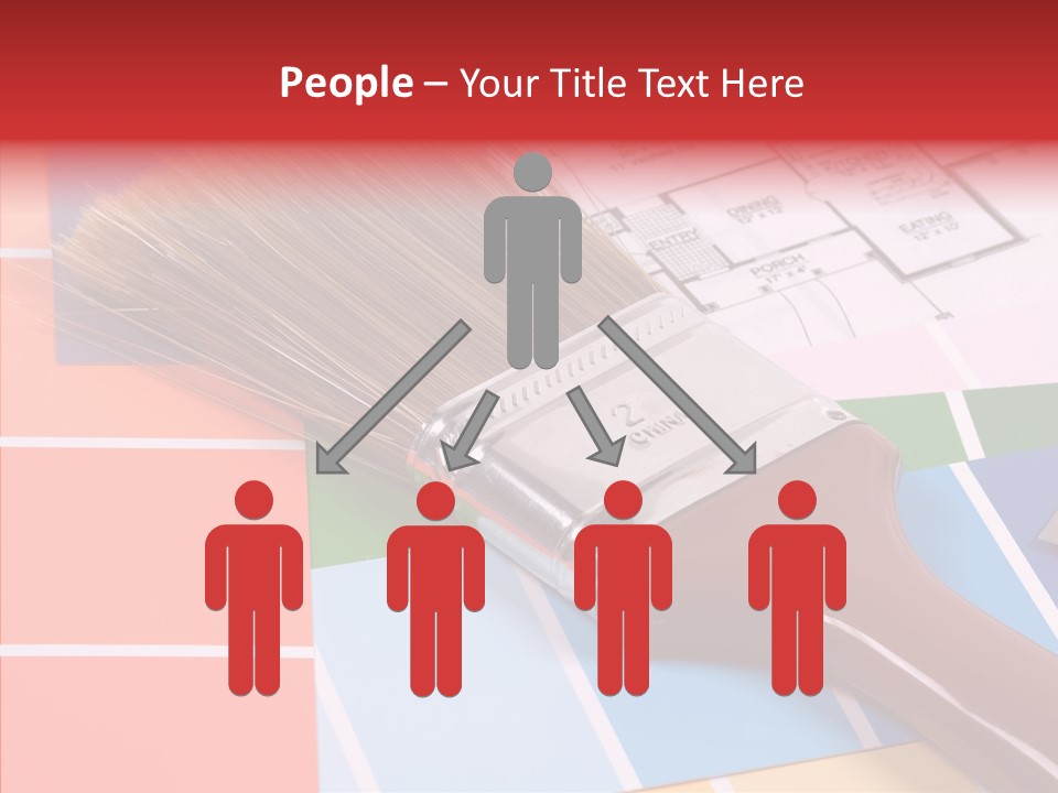 Construction Contractor Paintbrush PowerPoint Template