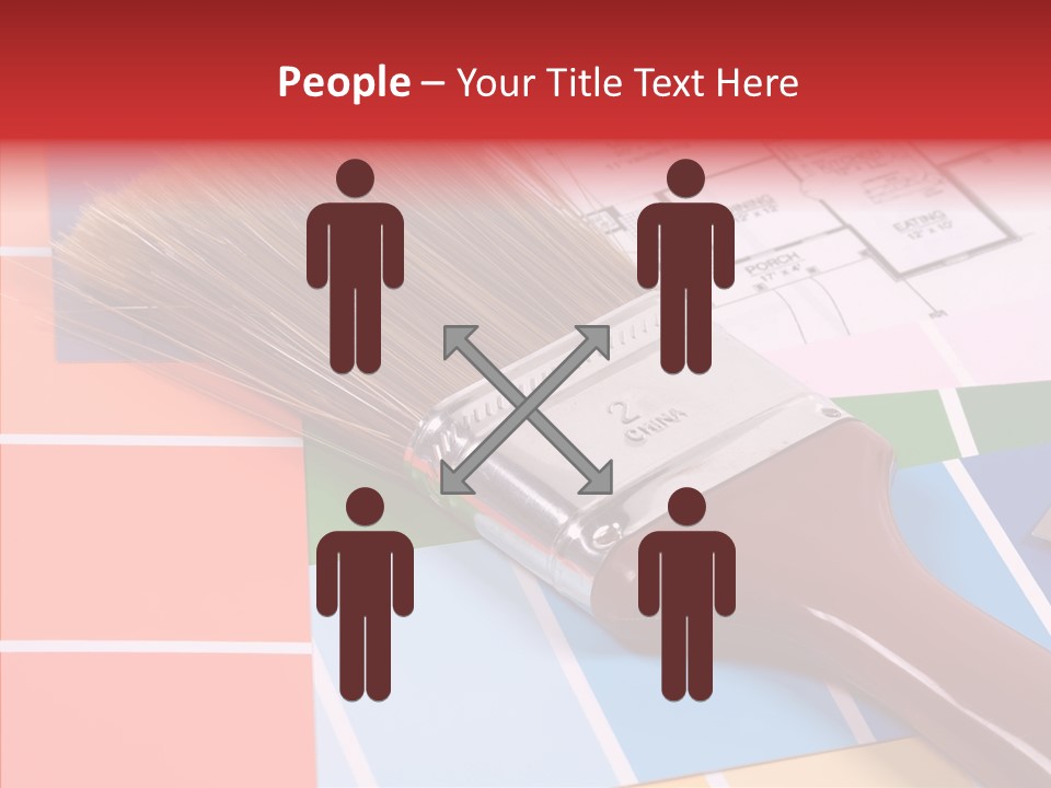 Construction Contractor Paintbrush PowerPoint Template