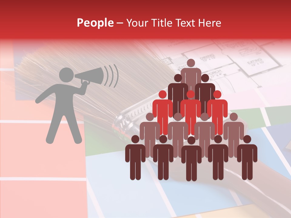 Construction Contractor Paintbrush PowerPoint Template