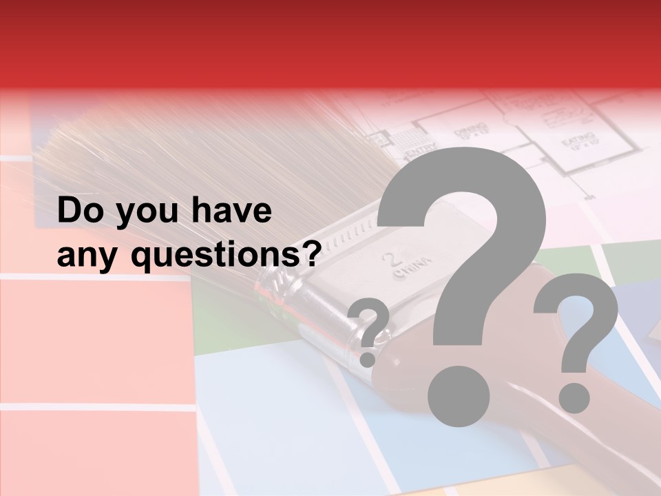 Construction Contractor Paintbrush PowerPoint Template