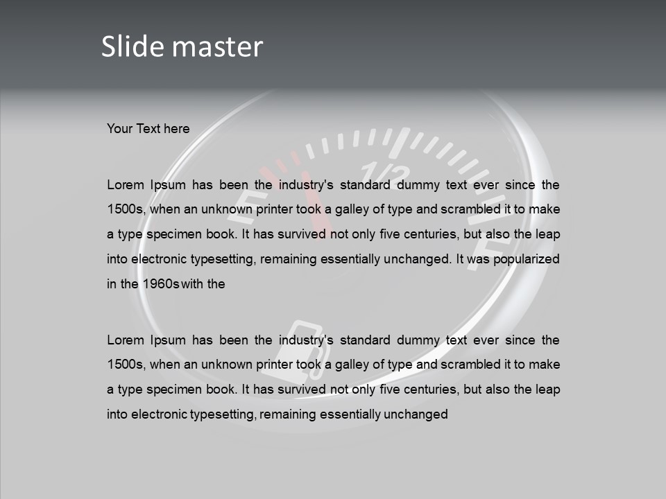 Transportation Efficiency Fuel Flow PowerPoint Template