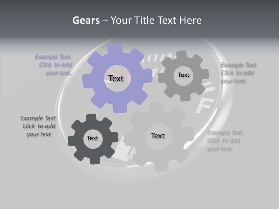 Transportation Efficiency Fuel Flow PowerPoint Template