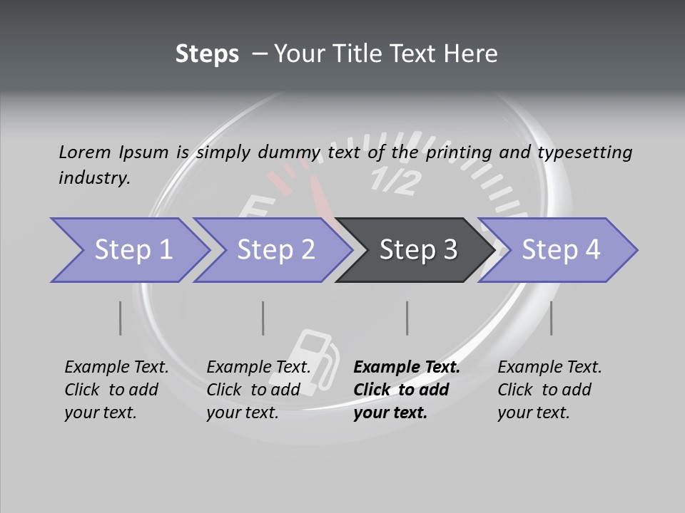 Transportation Efficiency Fuel Flow PowerPoint Template