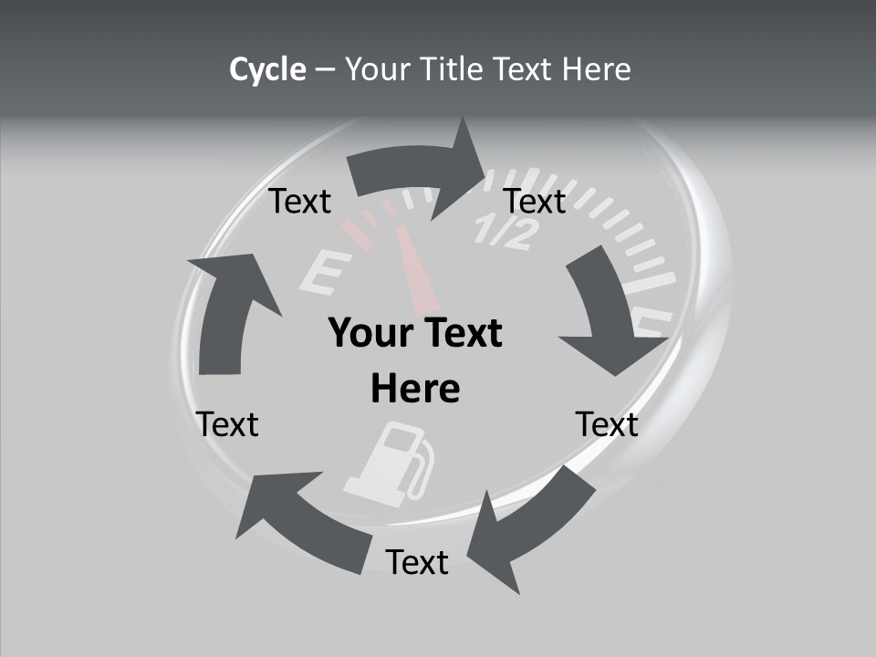 Transportation Efficiency Fuel Flow PowerPoint Template