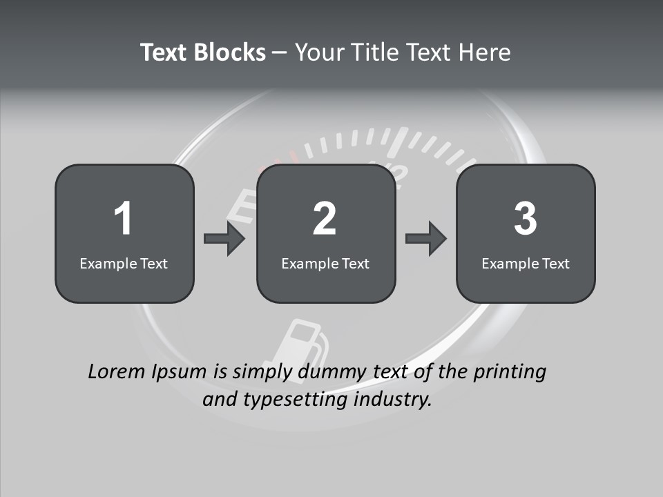 Transportation Efficiency Fuel Flow PowerPoint Template
