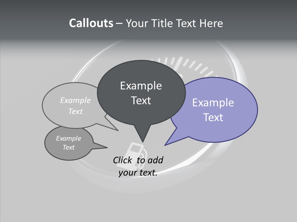 Transportation Efficiency Fuel Flow PowerPoint Template
