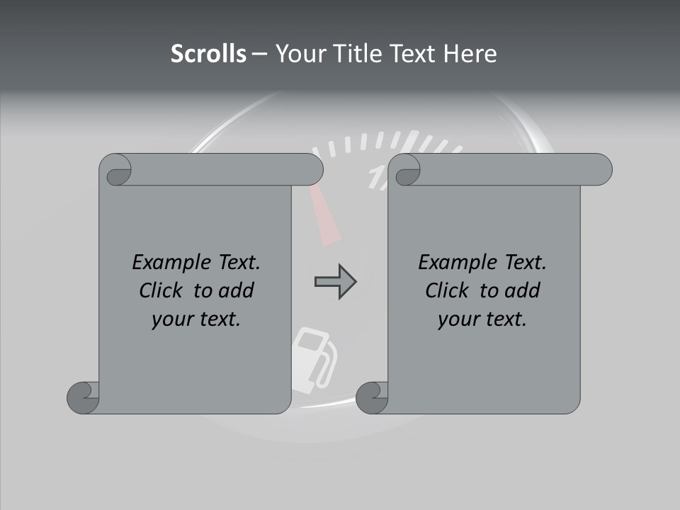 Transportation Efficiency Fuel Flow PowerPoint Template