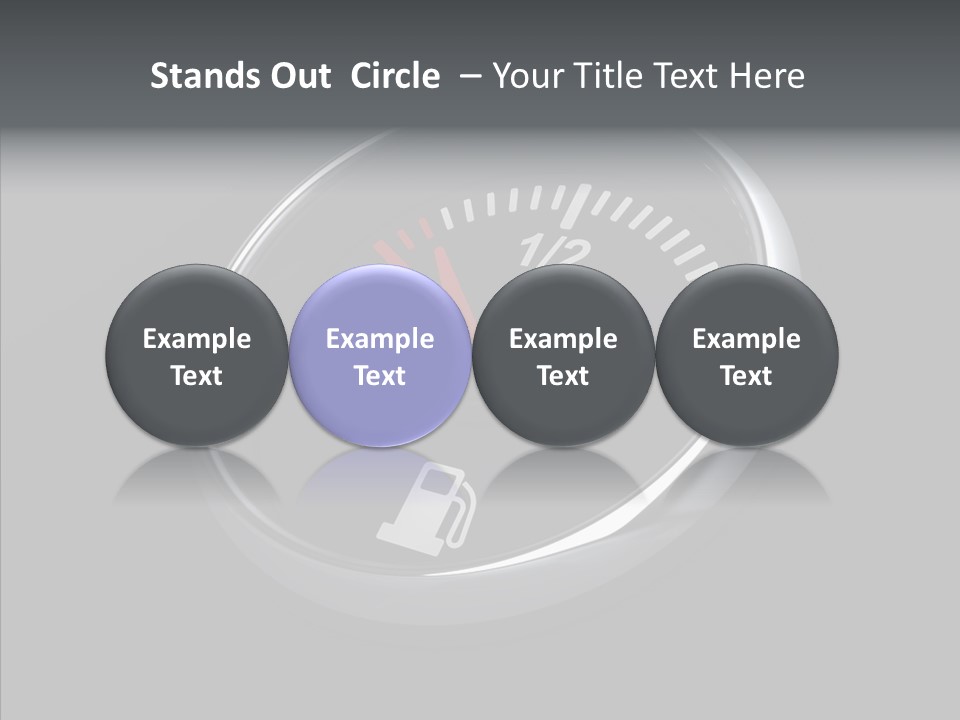 Transportation Efficiency Fuel Flow PowerPoint Template