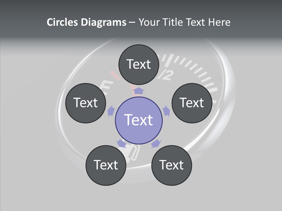 Transportation Efficiency Fuel Flow PowerPoint Template