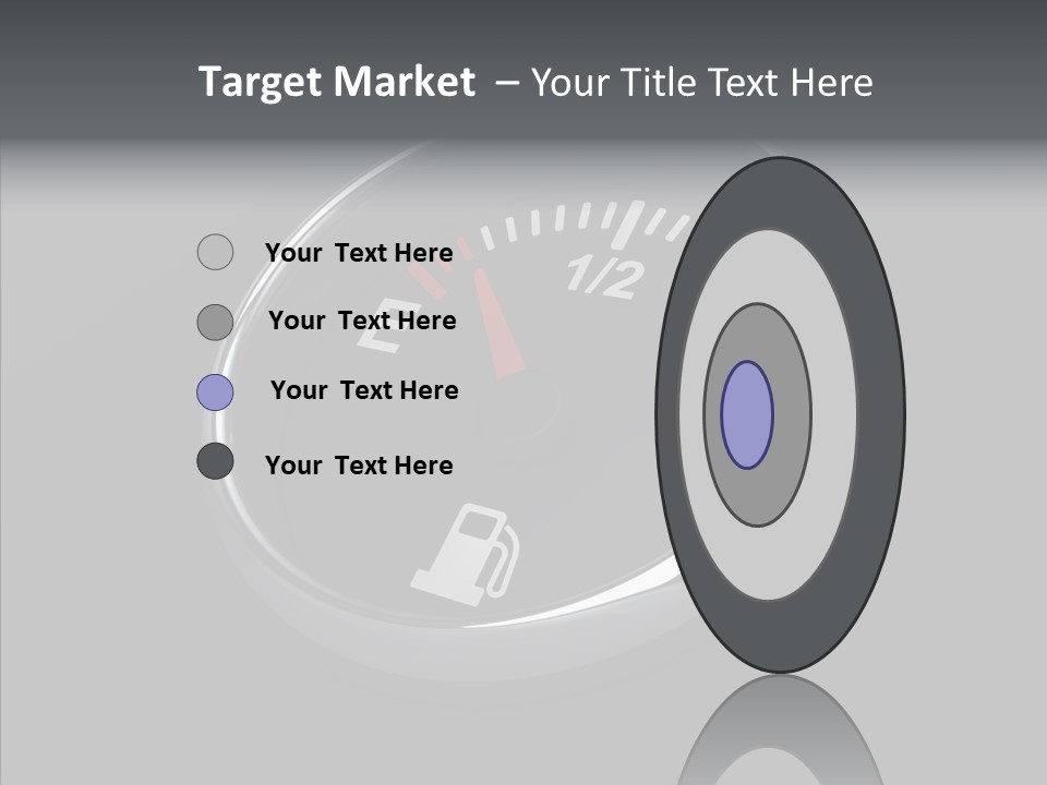 Transportation Efficiency Fuel Flow PowerPoint Template