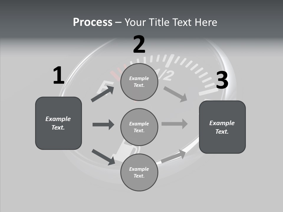 Transportation Efficiency Fuel Flow PowerPoint Template
