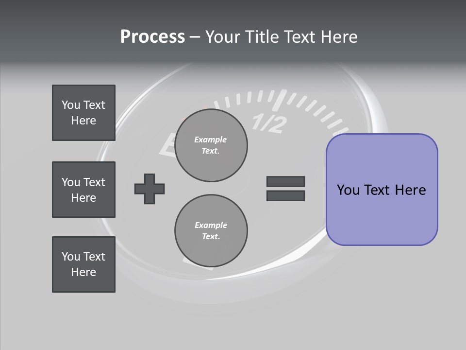 Transportation Efficiency Fuel Flow PowerPoint Template