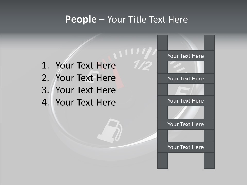 Transportation Efficiency Fuel Flow PowerPoint Template