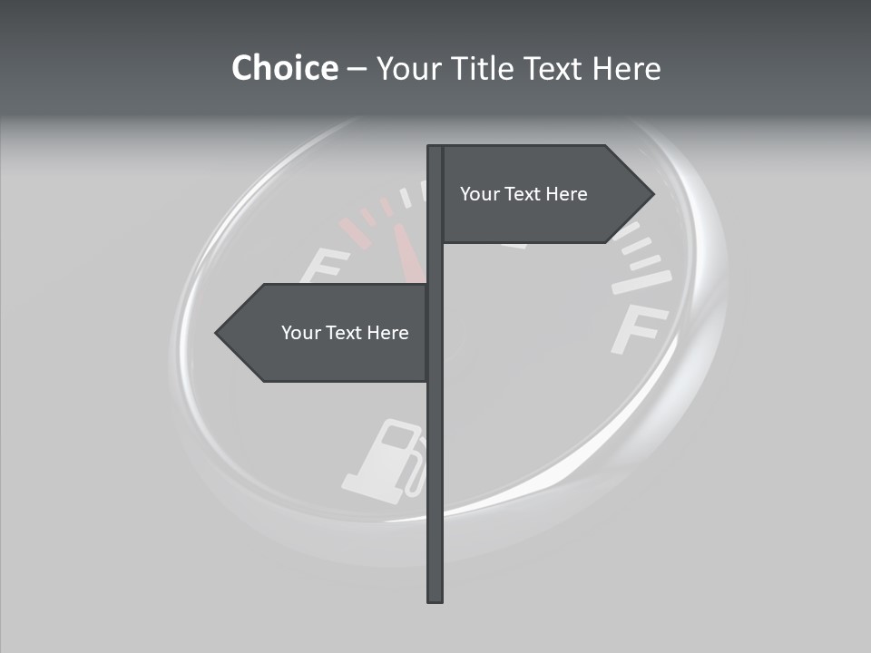 Transportation Efficiency Fuel Flow PowerPoint Template