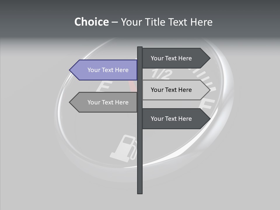 Transportation Efficiency Fuel Flow PowerPoint Template