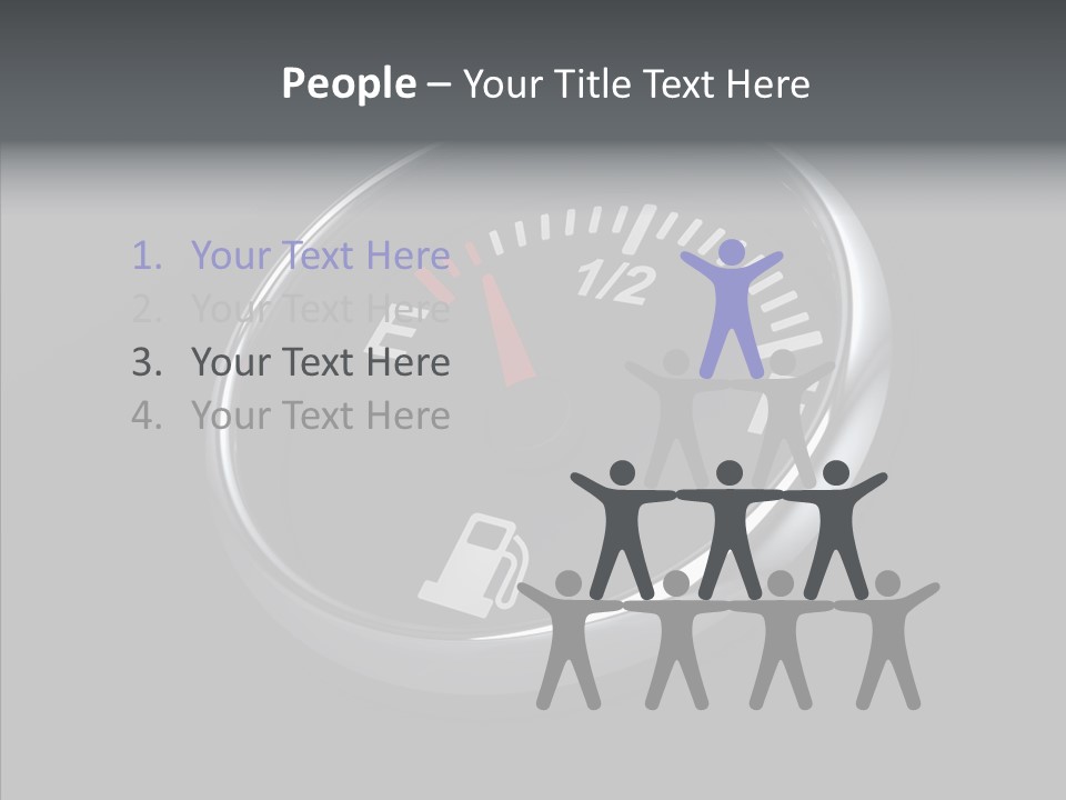 Transportation Efficiency Fuel Flow PowerPoint Template