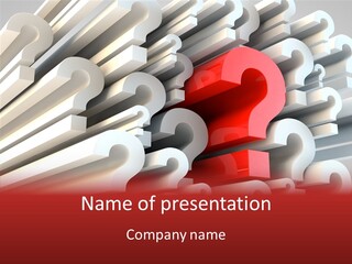 Faq Frequently Asked Question Symbol PowerPoint Template