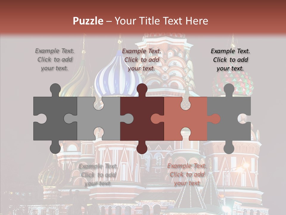 Kremlin Area Cathedral PowerPoint Template